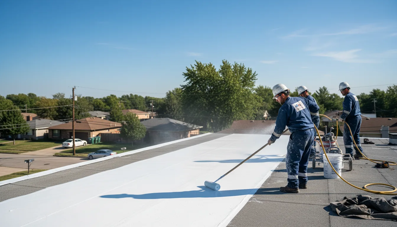Commercial roof coating in Mccool, MS near me